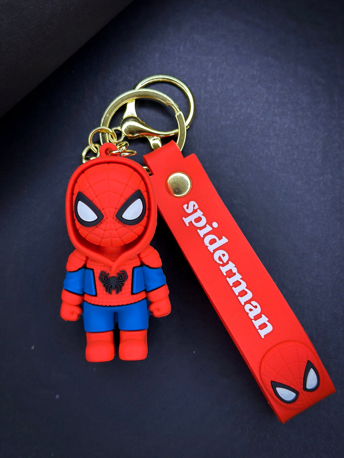 Premium Keychains, Spider-Man Super Hero Silicone 3D Keychain Suitable For Bag Charm