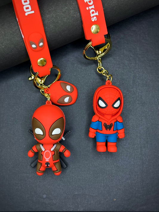 Premium Superhero Rubber Keychain – Perfect Gift for Your Boyfriend!