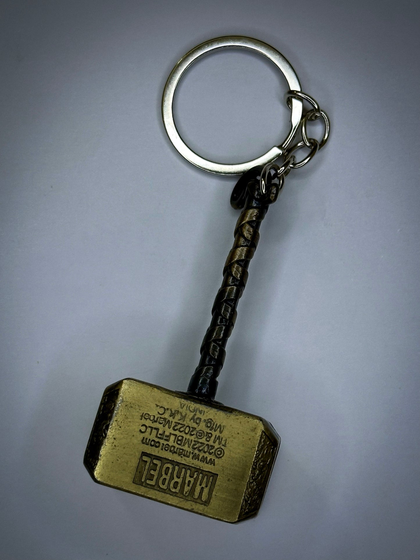 ⚡ Premium Thor Hammer Keychain – Metal Finish | Superhero Collectible