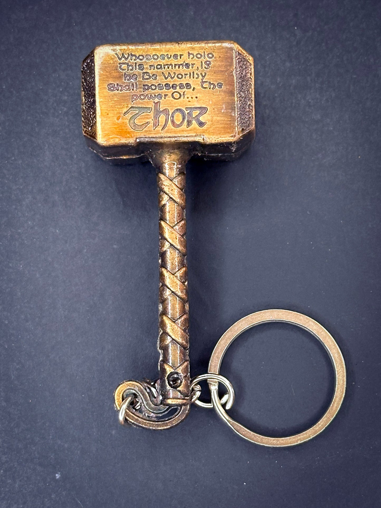 Thor’s Hammer Keychain Set – Marvel Weapons Miniature Keyring